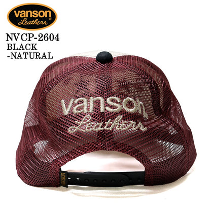 VANSON TWILL MESH CAP バンソン ツイル メッシュ キャップ 帽子 nvcp-2604