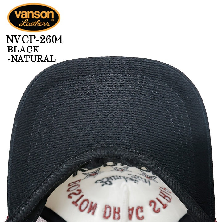 VANSON TWILL MESH CAP バンソン ツイル メッシュ キャップ 帽子 nvcp-2604