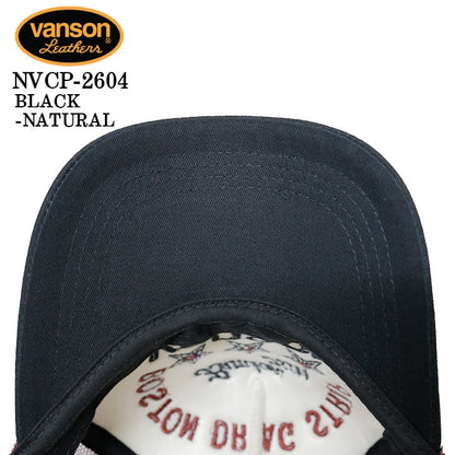 VANSON TWILL MESH CAP バンソン ツイル メッシュ キャップ 帽子 nvcp-2604