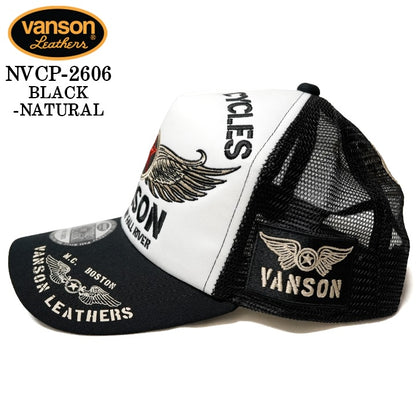 VANSON TWILL MESH CAP バンソン ツイル メッシュ キャップ 帽子 nvcp-2606