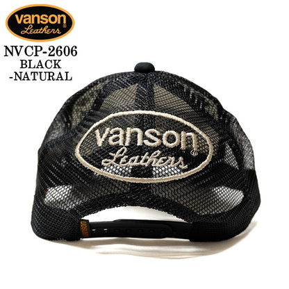 VANSON TWILL MESH CAP バンソン ツイル メッシュ キャップ 帽子 nvcp-2606