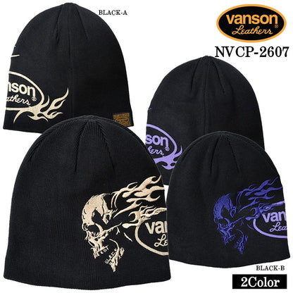 VANSON COTTON WATCH CAP バンソン コットン ワッチ キャップ 帽子 nvcp-2607