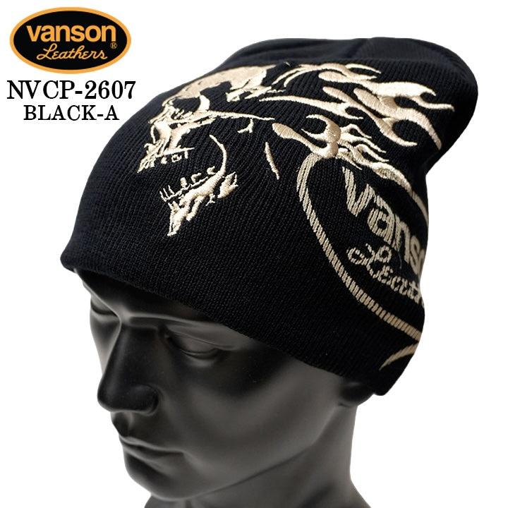 VANSON COTTON WATCH CAP バンソン コットン ワッチ キャップ 帽子 nvcp-2607