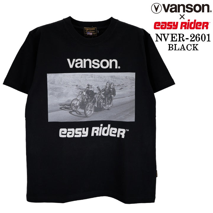 EASY RIDER VANSON TEE S/S T-SHIRT イージーライダー バンソン コラボ 天竺 半袖Tシャツ nver-2601