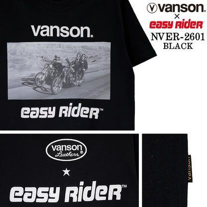 EASY RIDER VANSON TEE S/S T-SHIRT イージーライダー バンソン コラボ 天竺 半袖Tシャツ nver-2601