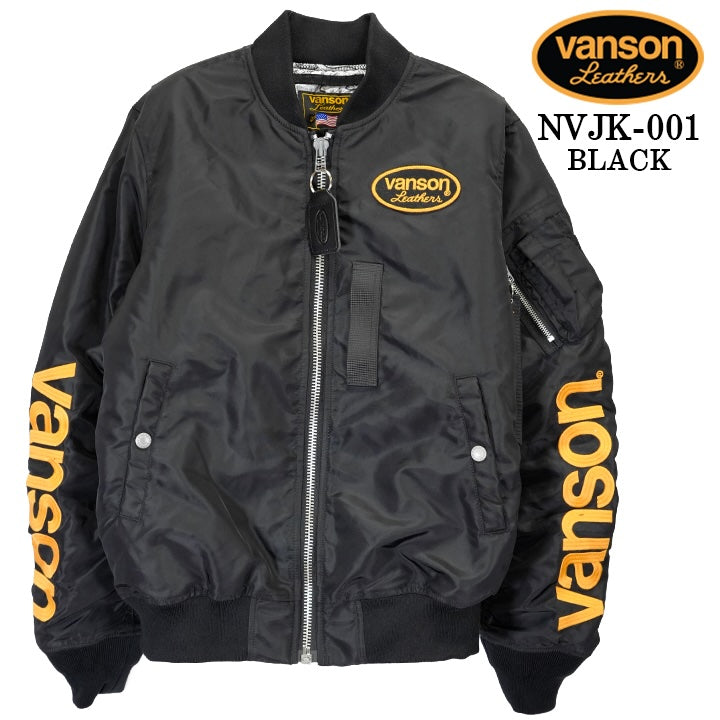 VANSON MA-1 FLIGHT JACKET STANDARD バンソン ナイロン フライトジャケット 中綿 定番  nvjk-001