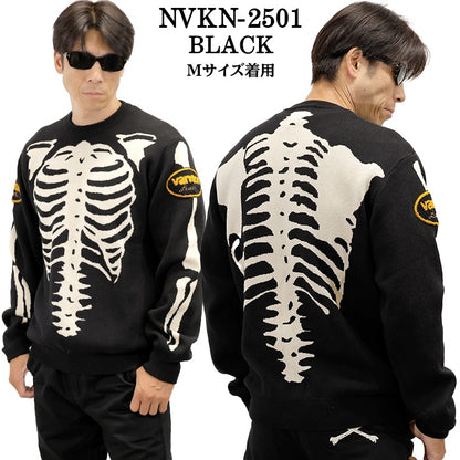 VANSON JACQUARD KNIT CREW NECK SWEATER バンソン ジャカード ニット クルーネック セーター nvkn-2501