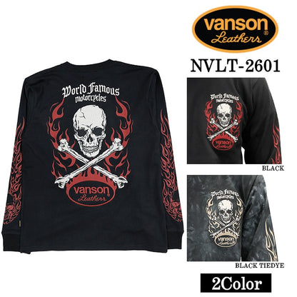 VANSON TEE L/S T-SHIRT バンソン 天竺 ロンT 長袖Tシャツ メンズ nvlt-2601