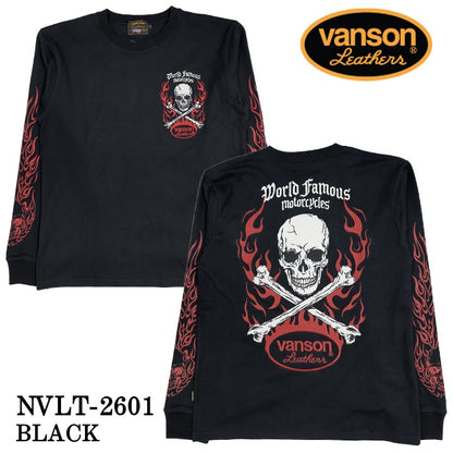 VANSON TEE L/S T-SHIRT バンソン 天竺 ロンT 長袖Tシャツ メンズ nvlt-2601