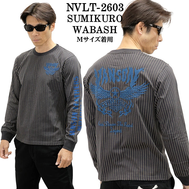 VANSON TEE L/S T-SHIRT バンソン 天竺 ロンT 長袖Tシャツ メンズ nvlt-2603