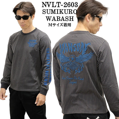 VANSON TEE L/S T-SHIRT バンソン 天竺 ロンT 長袖Tシャツ メンズ nvlt-2603