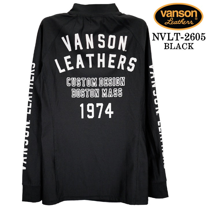 VANSON TEE DRY HALF ZIP L/S T-SHIRT RASH GUARD バンソン ドライ ハーフZIP ロンT 長袖Tシャツ ラッシュガード nvlt-2605