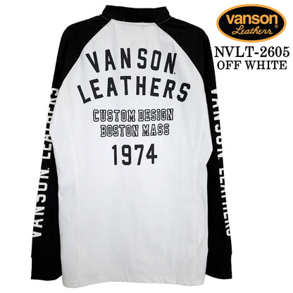 VANSON TEE DRY HALF ZIP L/S T-SHIRT RASH GUARD バンソン ドライ ハーフZIP ロンT 長袖Tシャツ ラッシュガード nvlt-2605