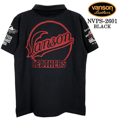 VANSON S/S POLO SHIRTバンソン 天竺 半袖 ポロシャツ nvps-2601