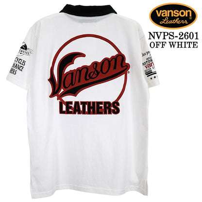 VANSON S/S POLO SHIRTバンソン 天竺 半袖 ポロシャツ nvps-2601