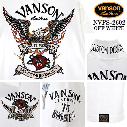 VANSON S/S POLO SHIRTバンソン 天竺 半袖 ポロシャツ nvps-2602