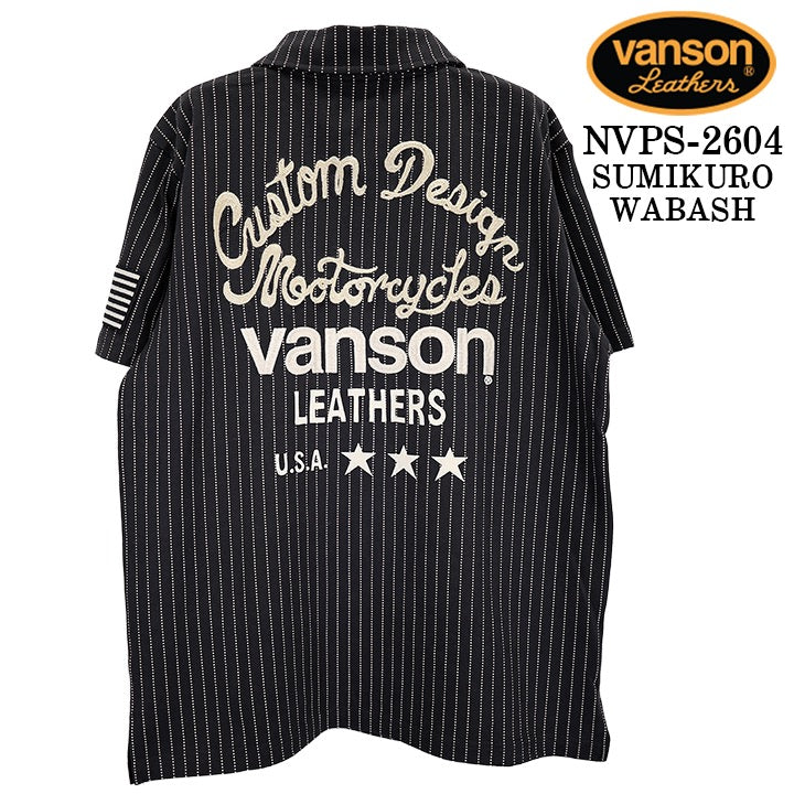 VANSON S/S POLO SHIRTバンソン 天竺 半袖 ポロシャツ nvps-2604