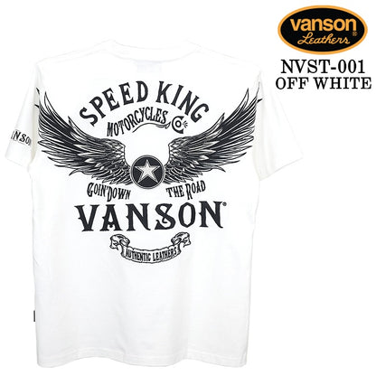 VANSON TEE S/S T-SHIRT STANDARD バンソン 天竺 半袖Tシャツ 定番 nvst-001