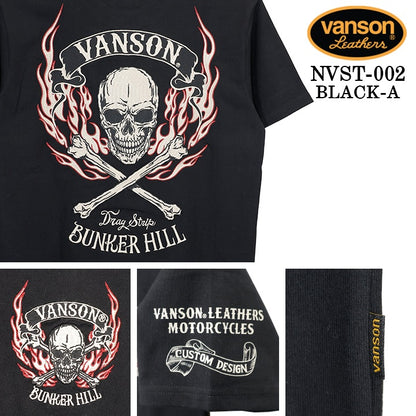 VANSON TEE S/S T-SHIRT STANDARD バンソン 天竺 半袖Tシャツ 定番 nvst-002
