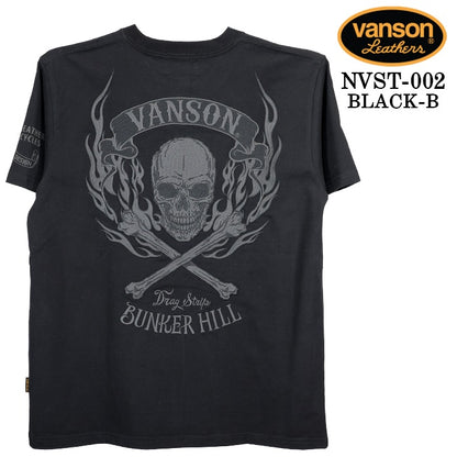VANSON TEE S/S T-SHIRT STANDARD バンソン 天竺 半袖Tシャツ 定番 nvst-002