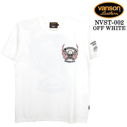 VANSON TEE S/S T-SHIRT STANDARD バンソン 天竺 半袖Tシャツ 定番 nvst-002