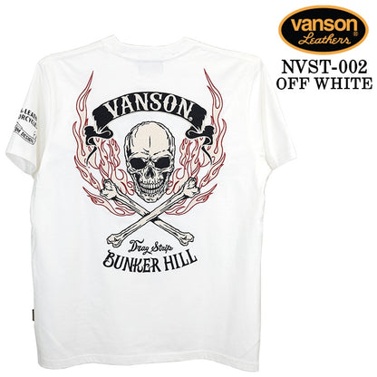 VANSON TEE S/S T-SHIRT STANDARD バンソン 天竺 半袖Tシャツ 定番 nvst-002