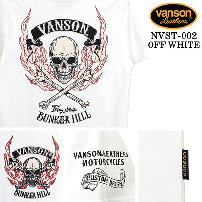 VANSON TEE S/S T-SHIRT STANDARD バンソン 天竺 半袖Tシャツ 定番 nvst-002