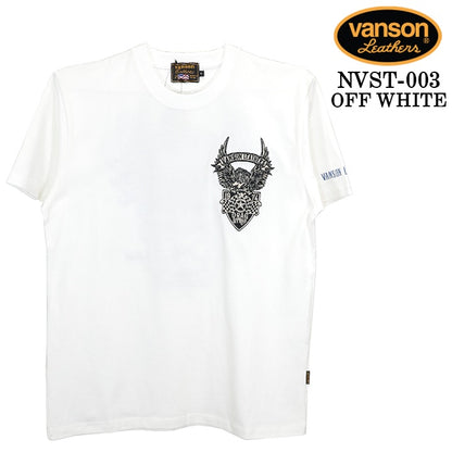 VANSON TEE S/S T-SHIRT STANDARD バンソン 天竺 半袖Tシャツ 定番 nvst-003