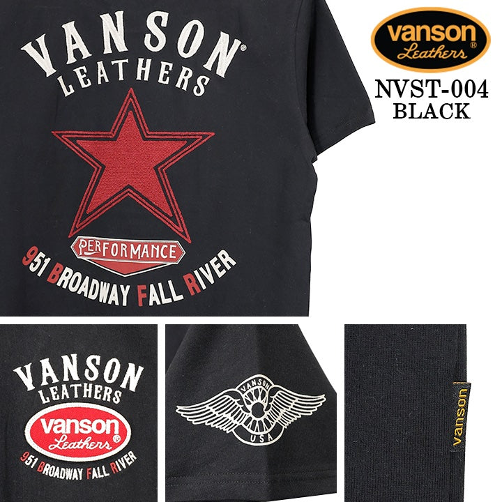 VANSON TEE S/S T-SHIRT STANDARD バンソン 天竺 半袖Tシャツ 定番 nvst-004