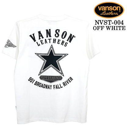 VANSON TEE S/S T-SHIRT STANDARD バンソン 天竺 半袖Tシャツ 定番 nvst-004