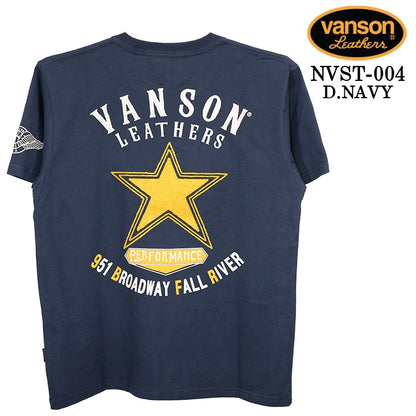 VANSON TEE S/S T-SHIRT STANDARD バンソン 天竺 半袖Tシャツ 定番 nvst-004