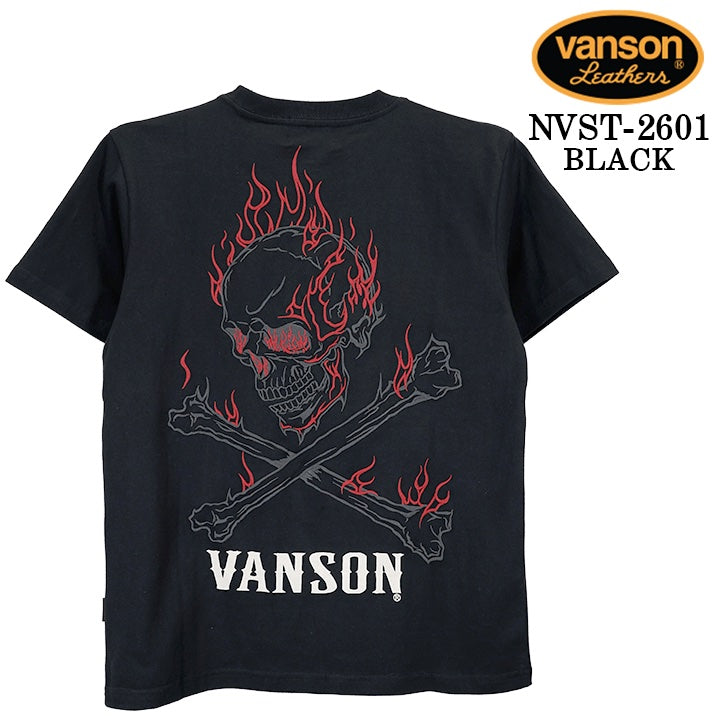 VANSON TEE S/S T-SHIRT バンソン 天竺 半袖Tシャツ nvst-2601