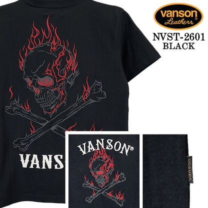 VANSON TEE S/S T-SHIRT バンソン 天竺 半袖Tシャツ nvst-2601