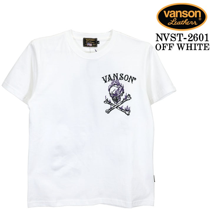 VANSON TEE S/S T-SHIRT バンソン 天竺 半袖Tシャツ nvst-2601