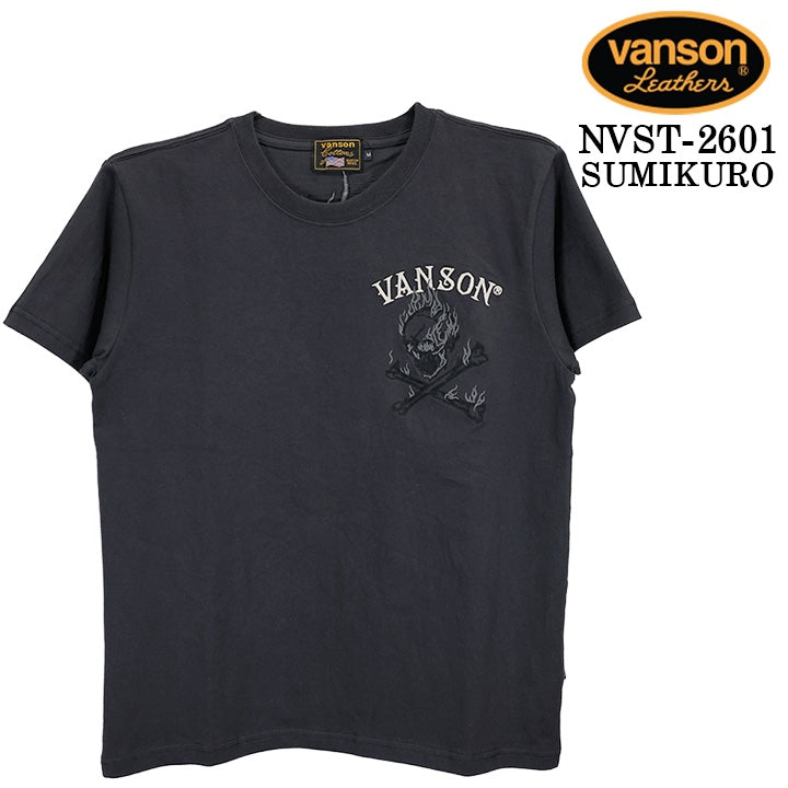 VANSON TEE S/S T-SHIRT バンソン 天竺 半袖Tシャツ nvst-2601
