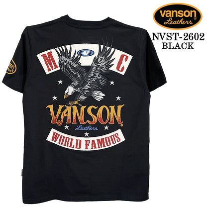 VANSON TEE S/S T-SHIRT バンソン 天竺 半袖Tシャツ nvst-2602