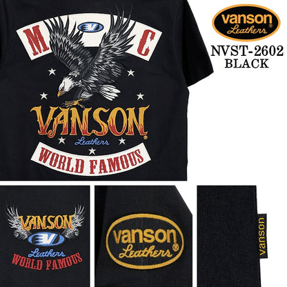 VANSON TEE S/S T-SHIRT バンソン 天竺 半袖Tシャツ nvst-2602
