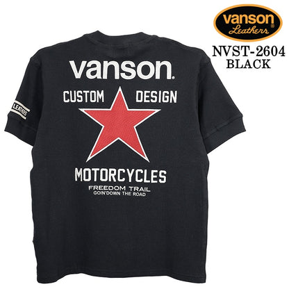 VANSON TEE THERMAL S/S HENLEY NECK T-SHIRT バンソン サーマル 半袖 ヘンリーネック Tシャツ nvst-2604