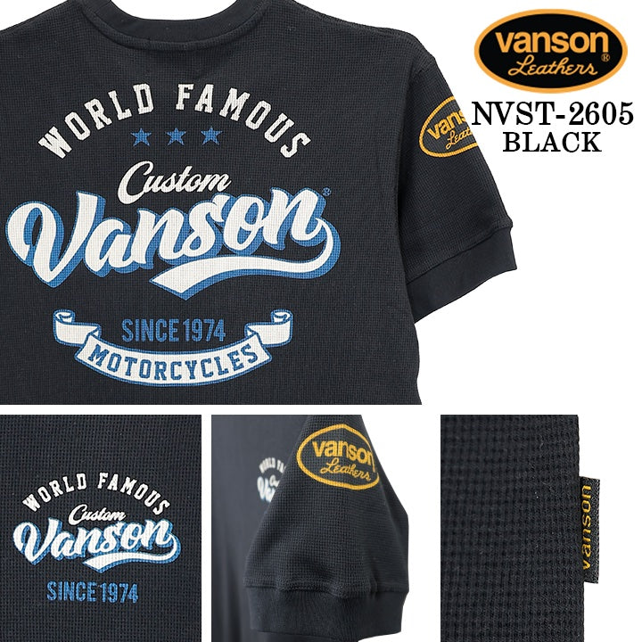 VANSON TEE THERMAL S/S T-SHIRT バンソン サーマル 半袖 Tシャツ nvst-2605
