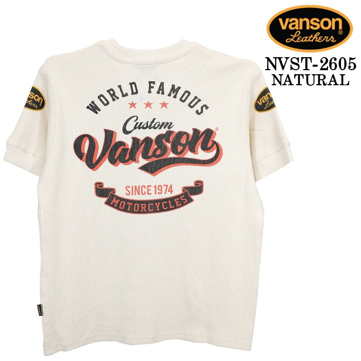 VANSON TEE THERMAL S/S T-SHIRT バンソン サーマル 半袖 Tシャツ nvst-2605