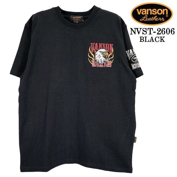 VANSON TEE S/S T-SHIRT バンソン 天竺 半袖 Tシャツ nvst-2606