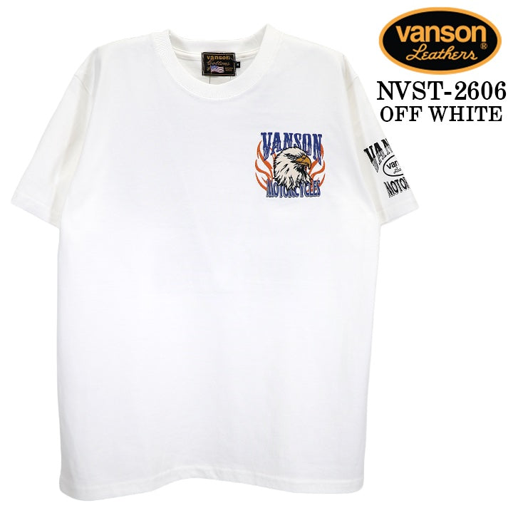 VANSON TEE S/S T-SHIRT バンソン 天竺 半袖 Tシャツ nvst-2606
