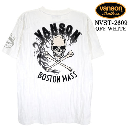 VANSON TEE  JACQUARD S/S T-SHIRT バンソン ジャカード 天竺 半袖 Tシャツ nvst-2609