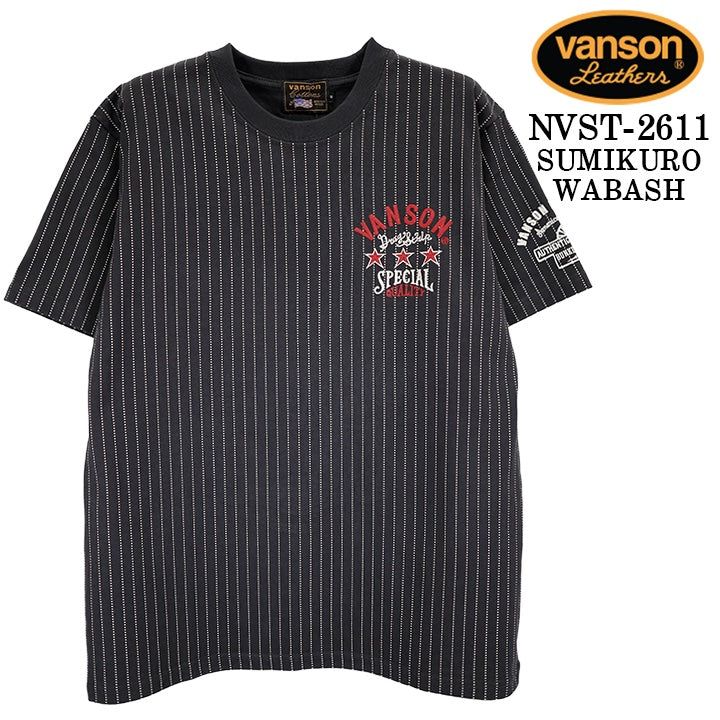VANSON TEE S/S T-SHIRT バンソン 天竺 半袖 Tシャツ nvst-2611