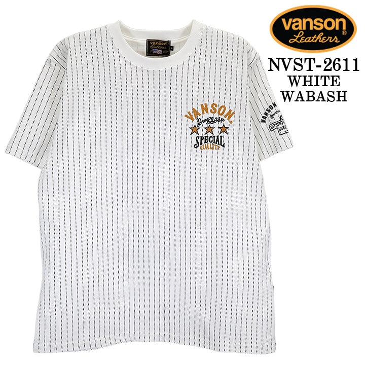 VANSON TEE S/S T-SHIRT バンソン 天竺 半袖 Tシャツ nvst-2611