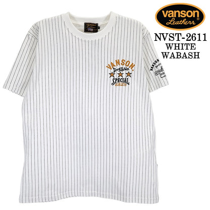 VANSON TEE S/S T-SHIRT バンソン 天竺 半袖 Tシャツ nvst-2611
