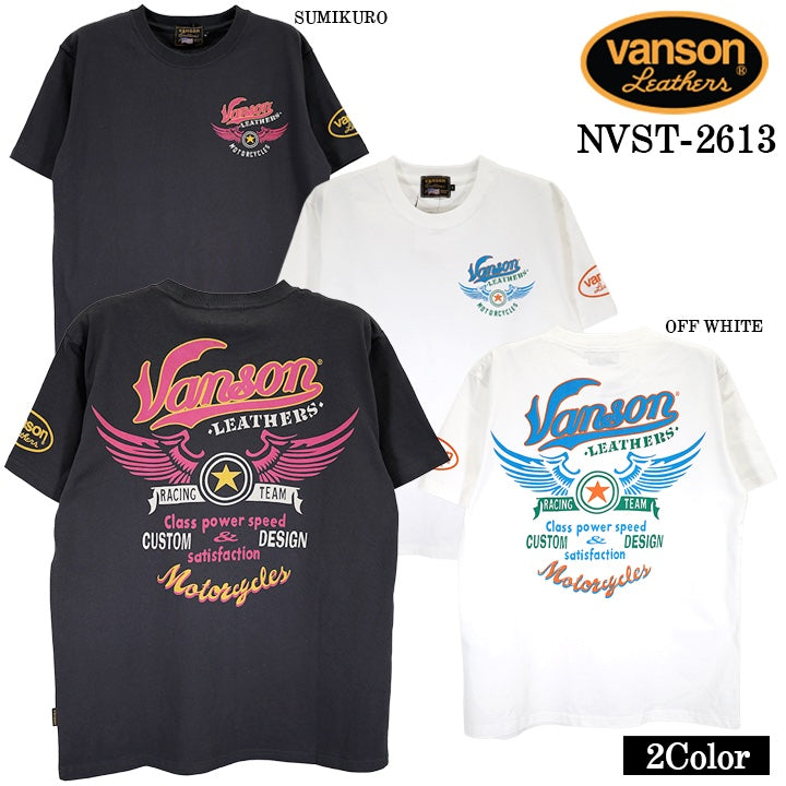 VANSON TEE S/S T-SHIRT バンソン 天竺 半袖 Tシャツ nvst-2613