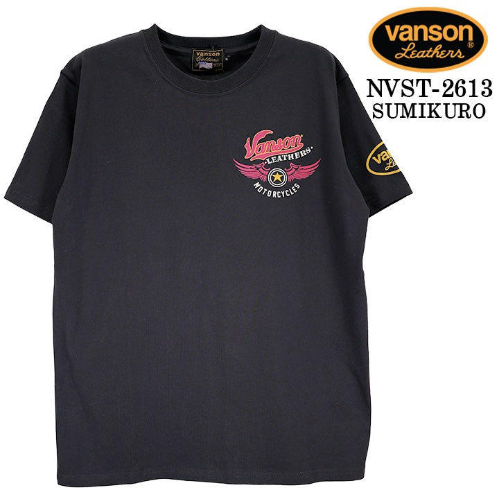 VANSON TEE S/S T-SHIRT バンソン 天竺 半袖 Tシャツ nvst-2613