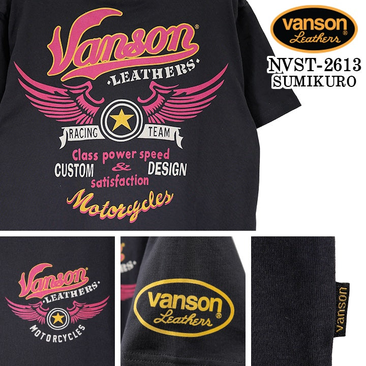 VANSON TEE S/S T-SHIRT バンソン 天竺 半袖 Tシャツ nvst-2613