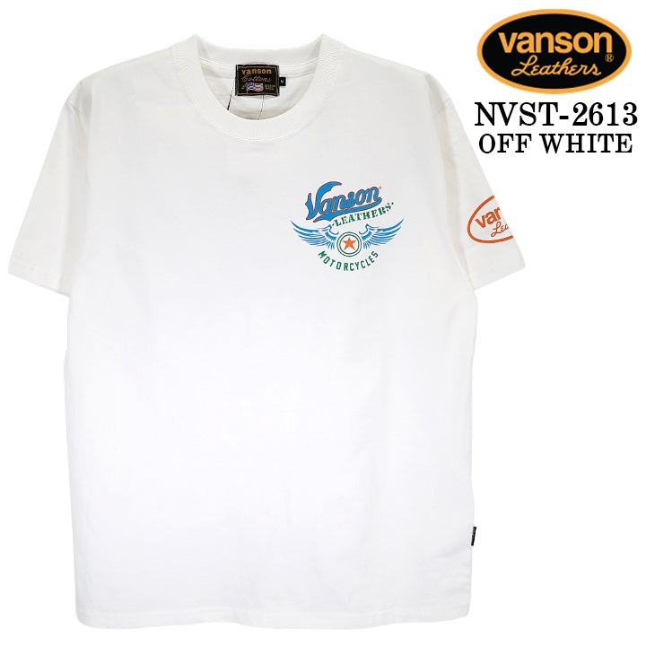 VANSON TEE S/S T-SHIRT バンソン 天竺 半袖 Tシャツ nvst-2613